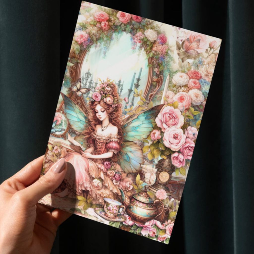 

(Pre Order) PAPER VINTAGE Victorian Fairy Paper Deco Journal Scrapbook Aesthetic