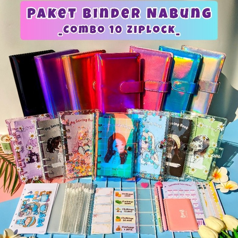 

KODE F79A 1 Ziplock Part 2 Paket binder Nabung binder keuangan ukuran A6