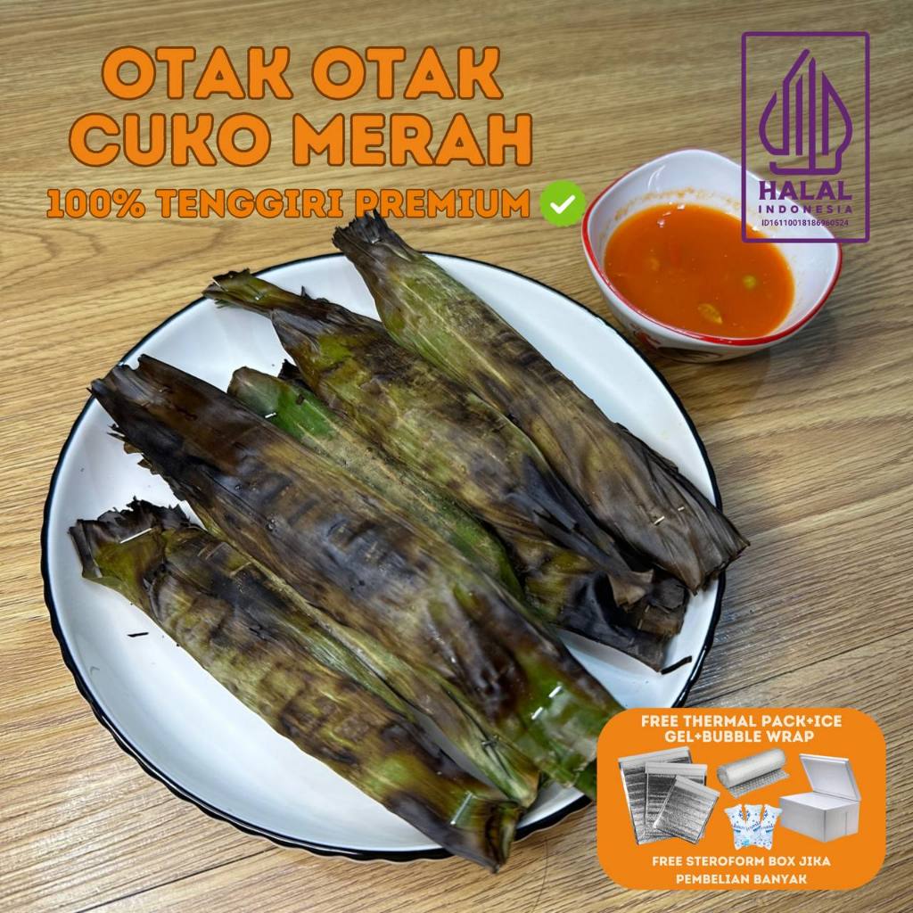 

5 Pc Otak-Otak tenggiri + Cuko Merah asli Palembang Frozen beku vakum - Pempek Keju King