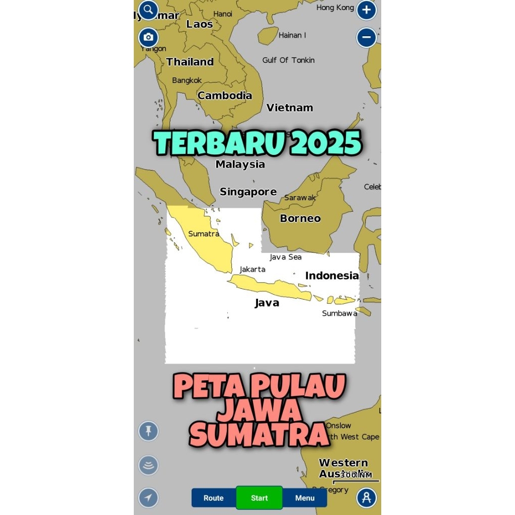 PETA LAUT NAVIONICS PULAU JAWA-SUMATRA