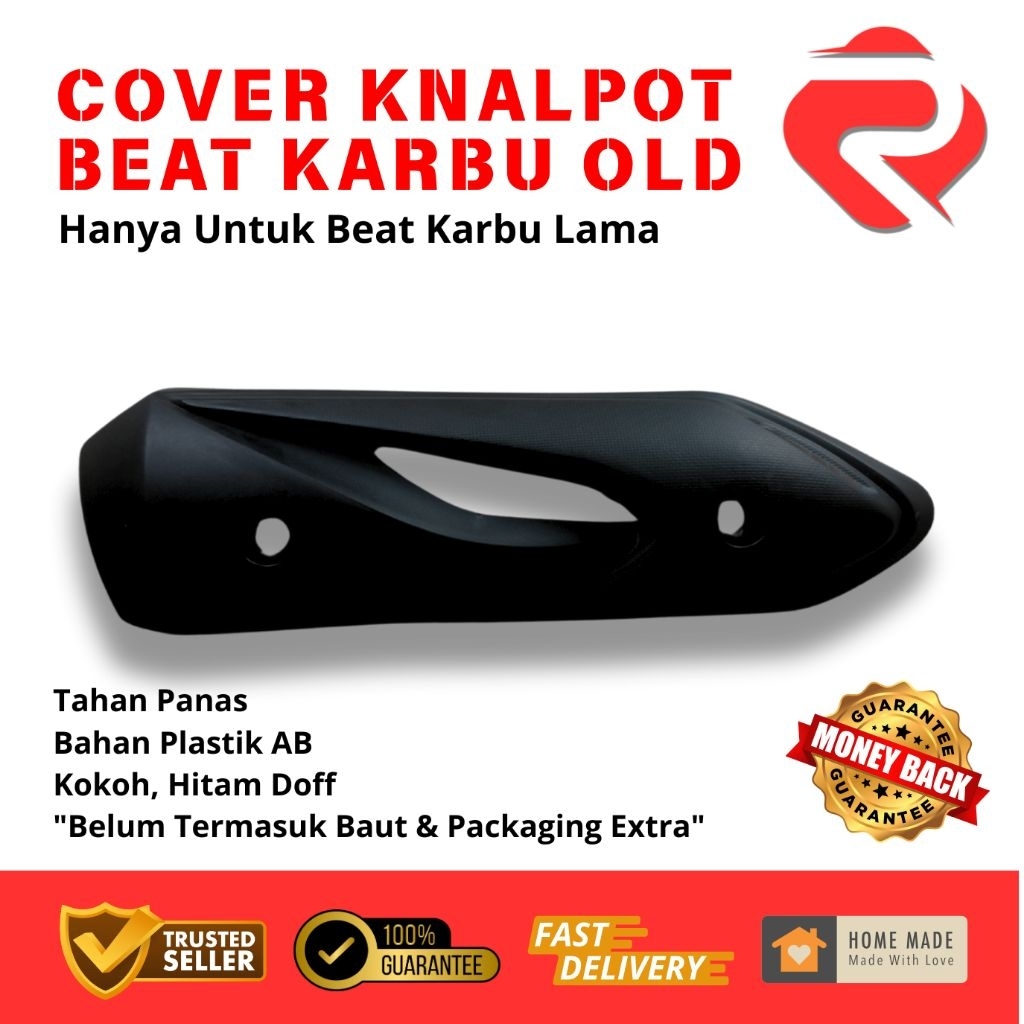 RVM COVER TUTUP KNALPOT HONDA BEAT KARBU - COVER HONDA BEAT KARBU 2008-2012