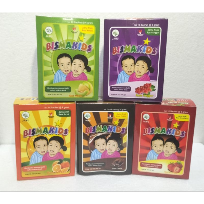 

Jamu Anak Bismakids isi 10 sachet @ 6 gram