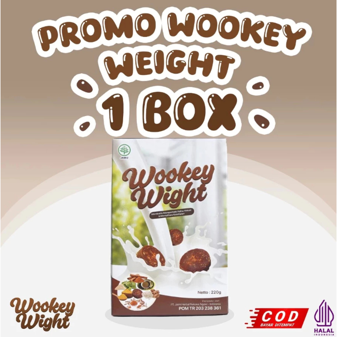 

1 BOX PROMO TERMURAH!!! Wookey Weight Susu Penambah Nafsu Makan/Penggemuk Alami