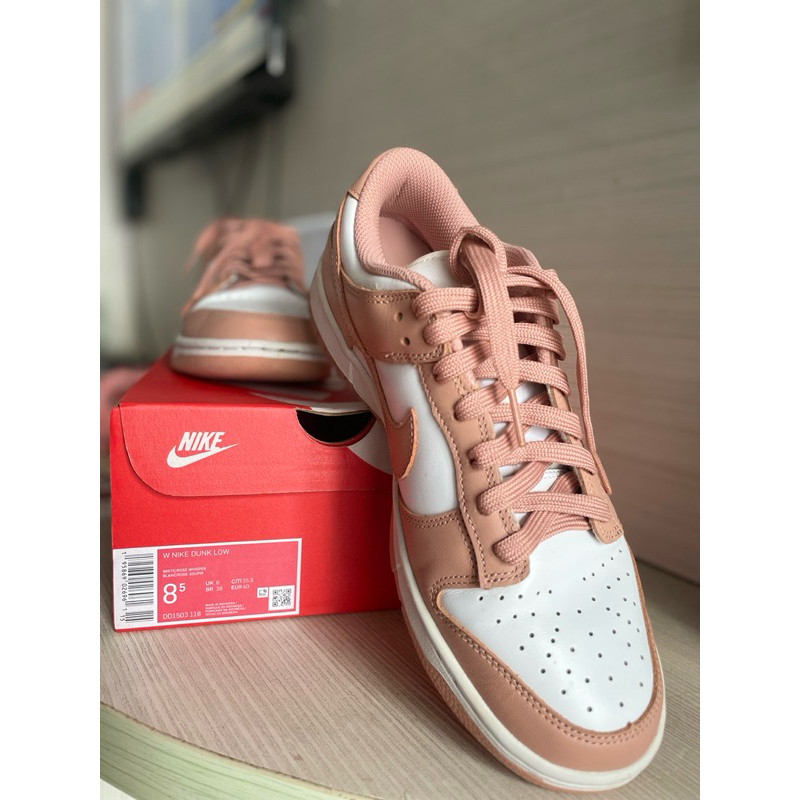 PRELOVED NIKE LOW DUNK ROSE GOLD