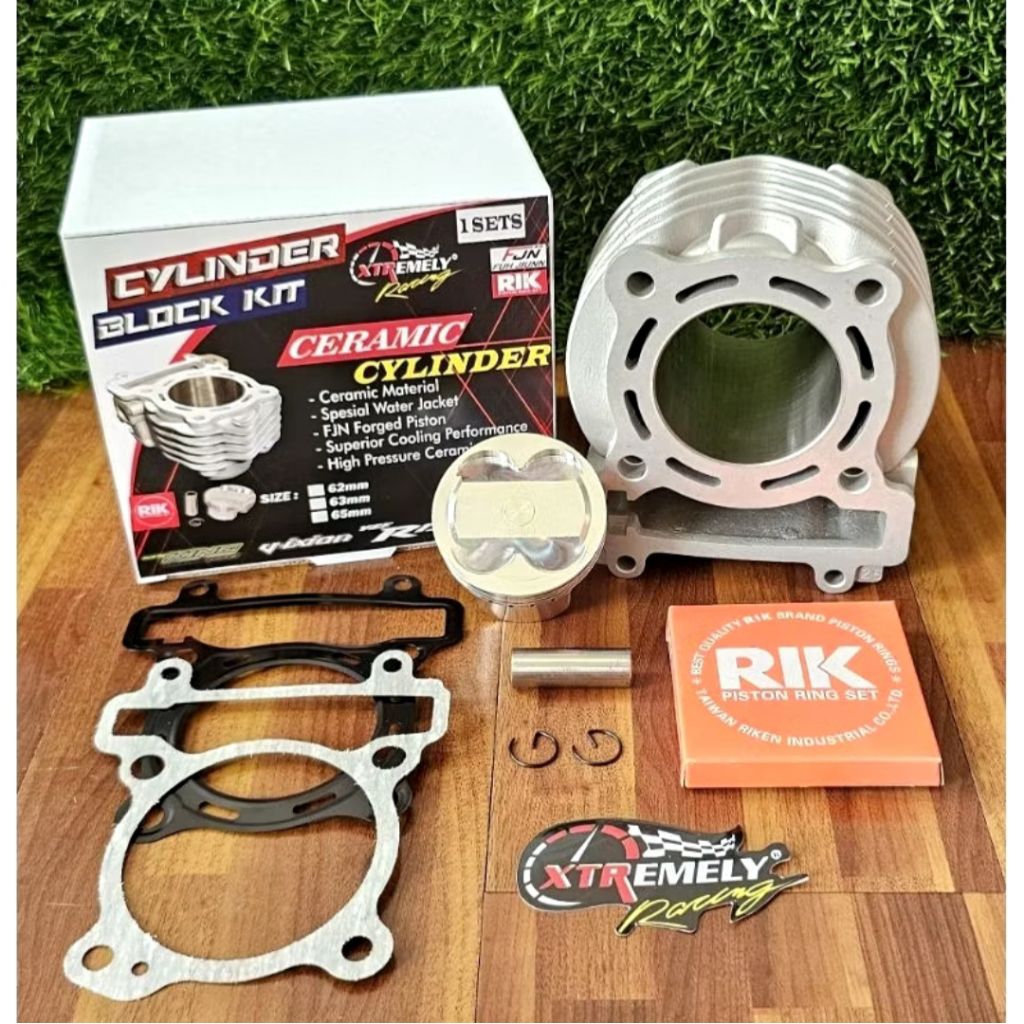 BLOK BORE UP KERAMIK JUPITER MX / VIXION / MX KING (MODEL SIRIP)