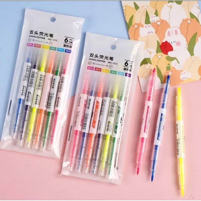 

Princess Set Highlitter 6warna 2sisi warna cantik