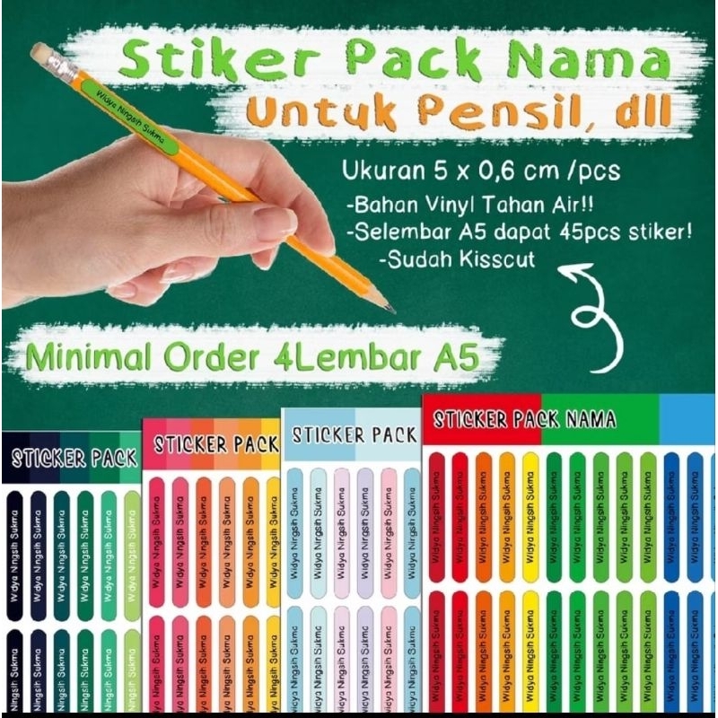 

STIKER ALAT TULIS CUSTOM NAMA