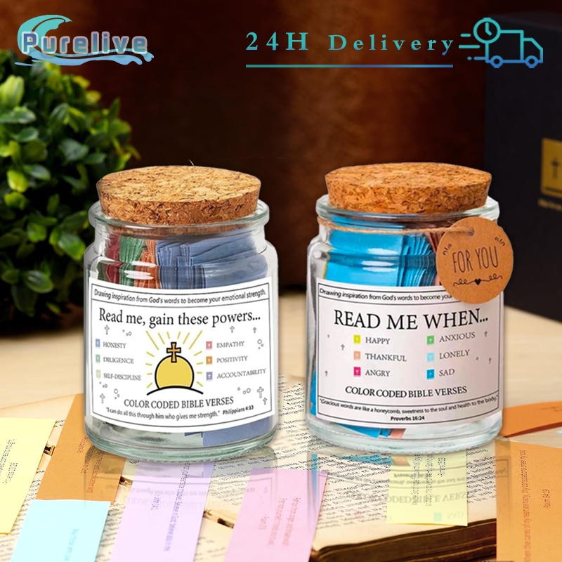 Christian Jar Bible Verse In A Jar Toples Doa Kekristenan Peringatan Gift