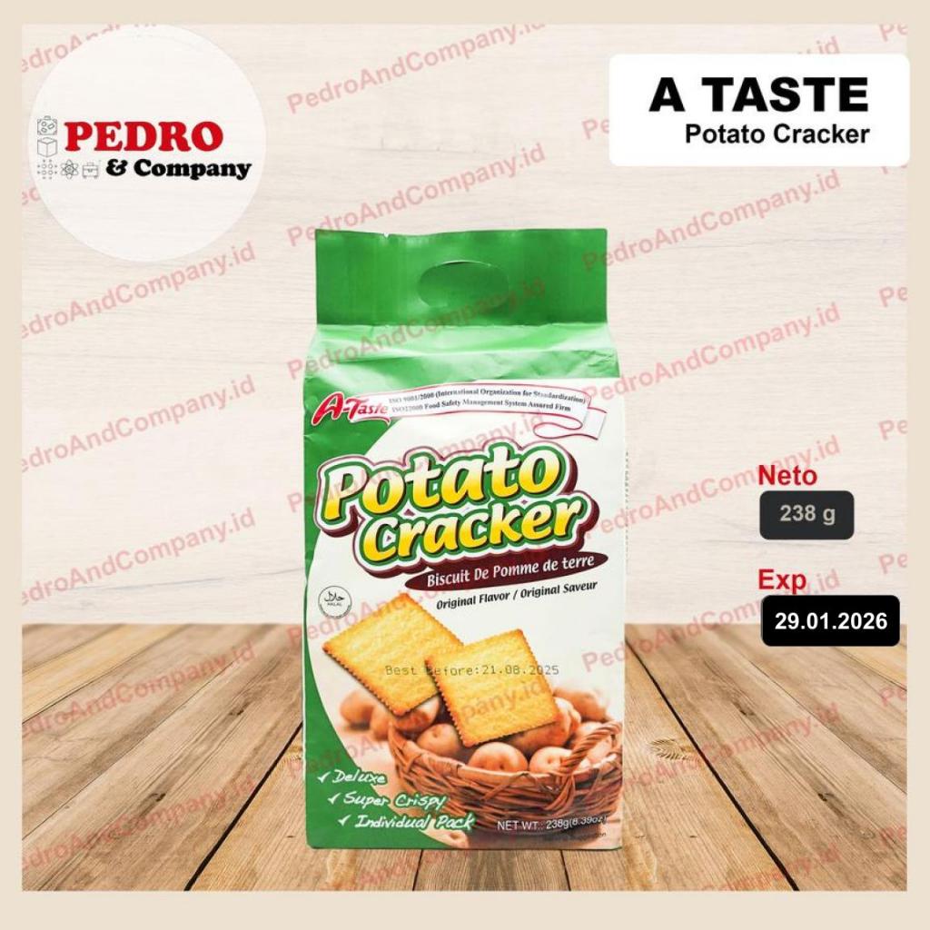 

A taste potato cracker biscuit 238 gram - biskuit cookie kentang
