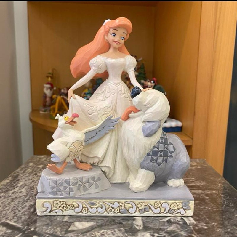 Disney Traditions - White Woodland Ariel and Max from The Little Mermaid