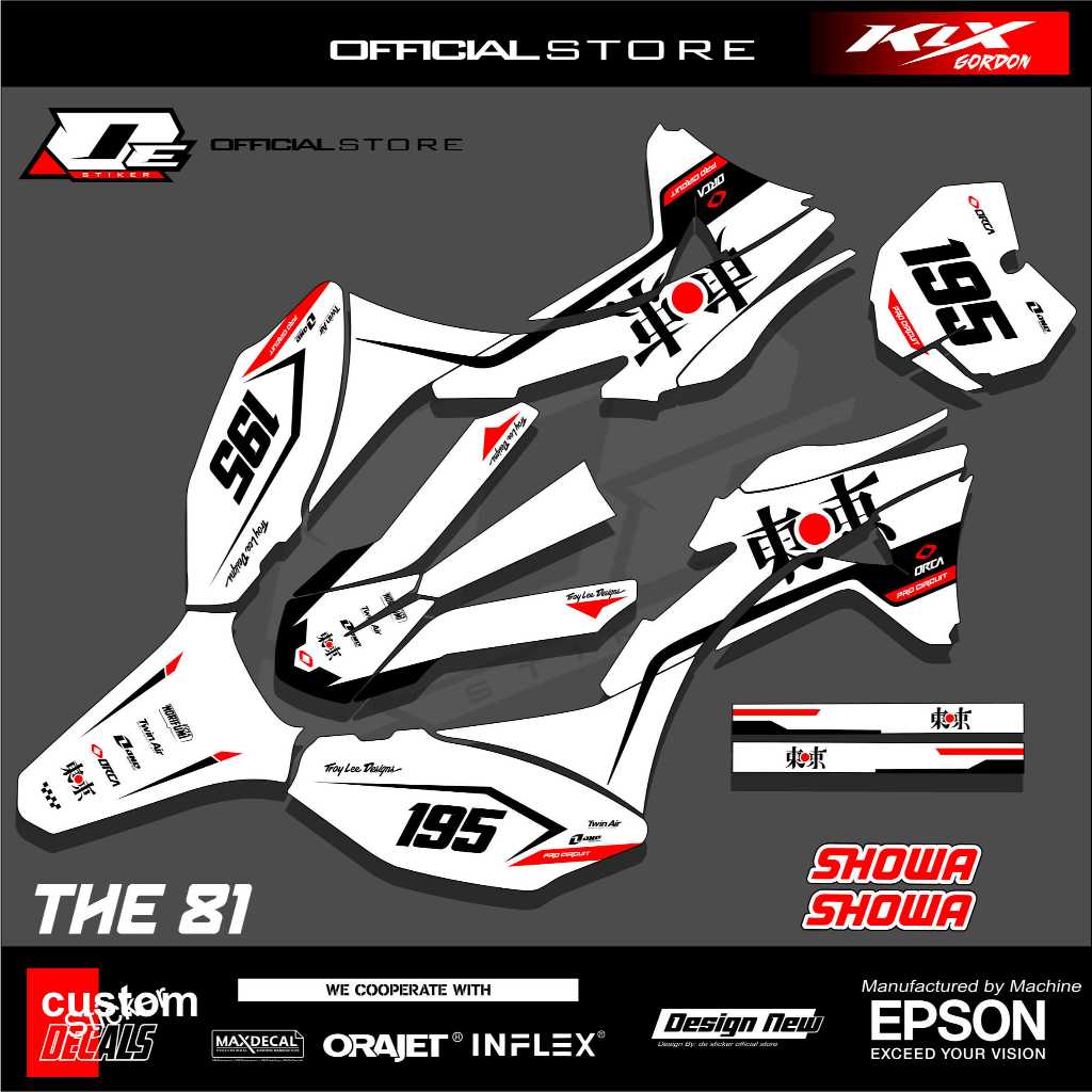 THE81 STIKER DECAL KLX GORDON FULLBODY STRIPING MOTOR KLX GORDON KEREN