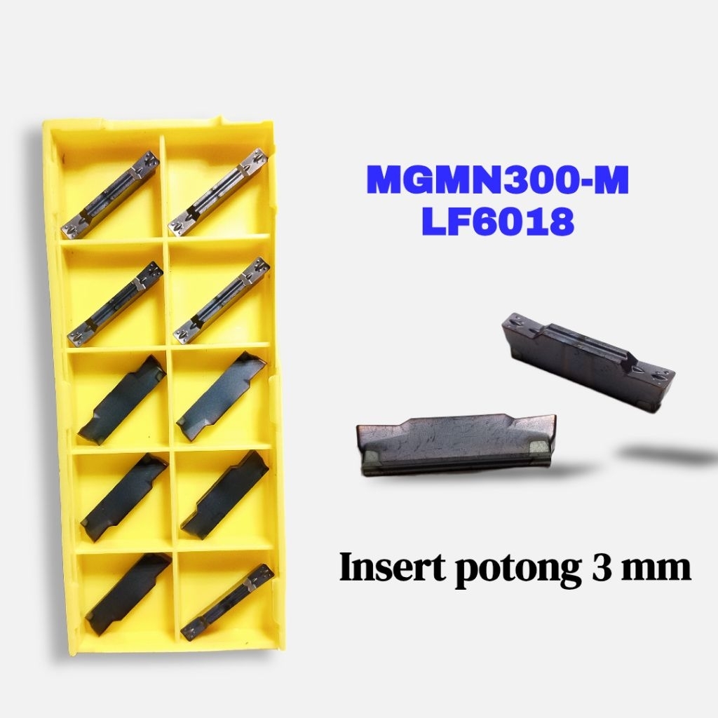 insert potong MGMN300 -M LF6018 deskar eceran pahat groving 3mm chip MGMN 300