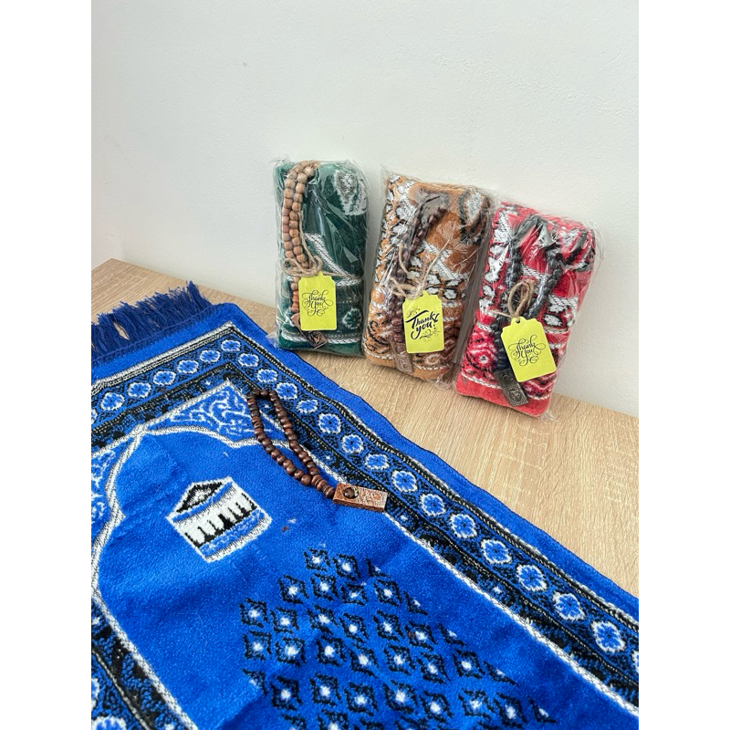 Souvenir Sajadah Kecil Beludru 35x60cm | Souvenir Sajadah Haji dan Umroh