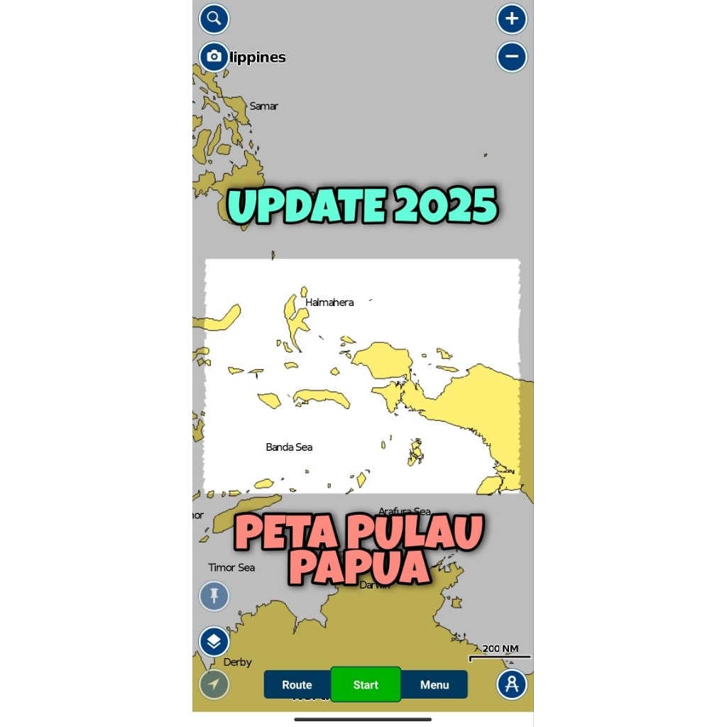 PETA LAUT NAVIONICS PULAU PAPUA