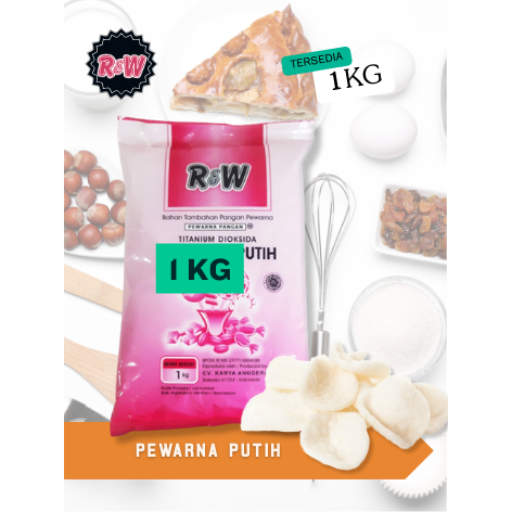 

Pewarna Putih Pemutih Makanan Rajawali R&W RW 1 kg Bakpau Kerupuk