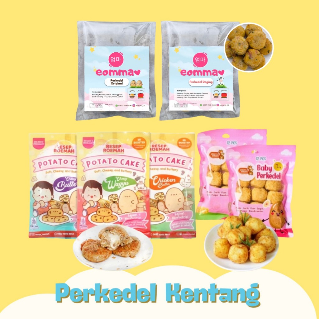 

PLUM BLUM RESEP ROEMAH FROZEN PERKEDEL KENTANG OMEGA /OMEGA POTATO CAKE LAUK SIAP SAJI FINGER FOOD