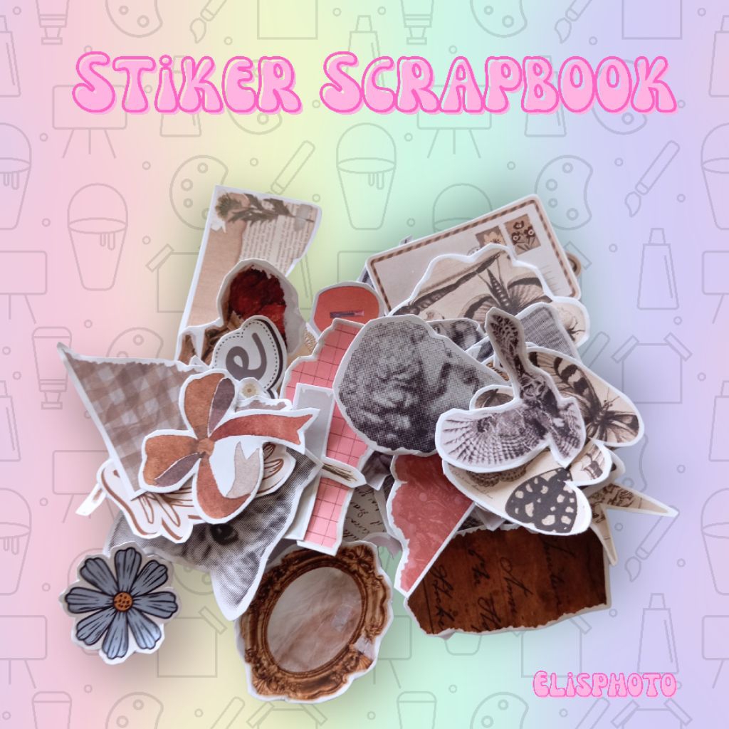 

STIKER SCRAPBOOK 50 PCS | STIKER AESTHETIC | STIKER LUCU