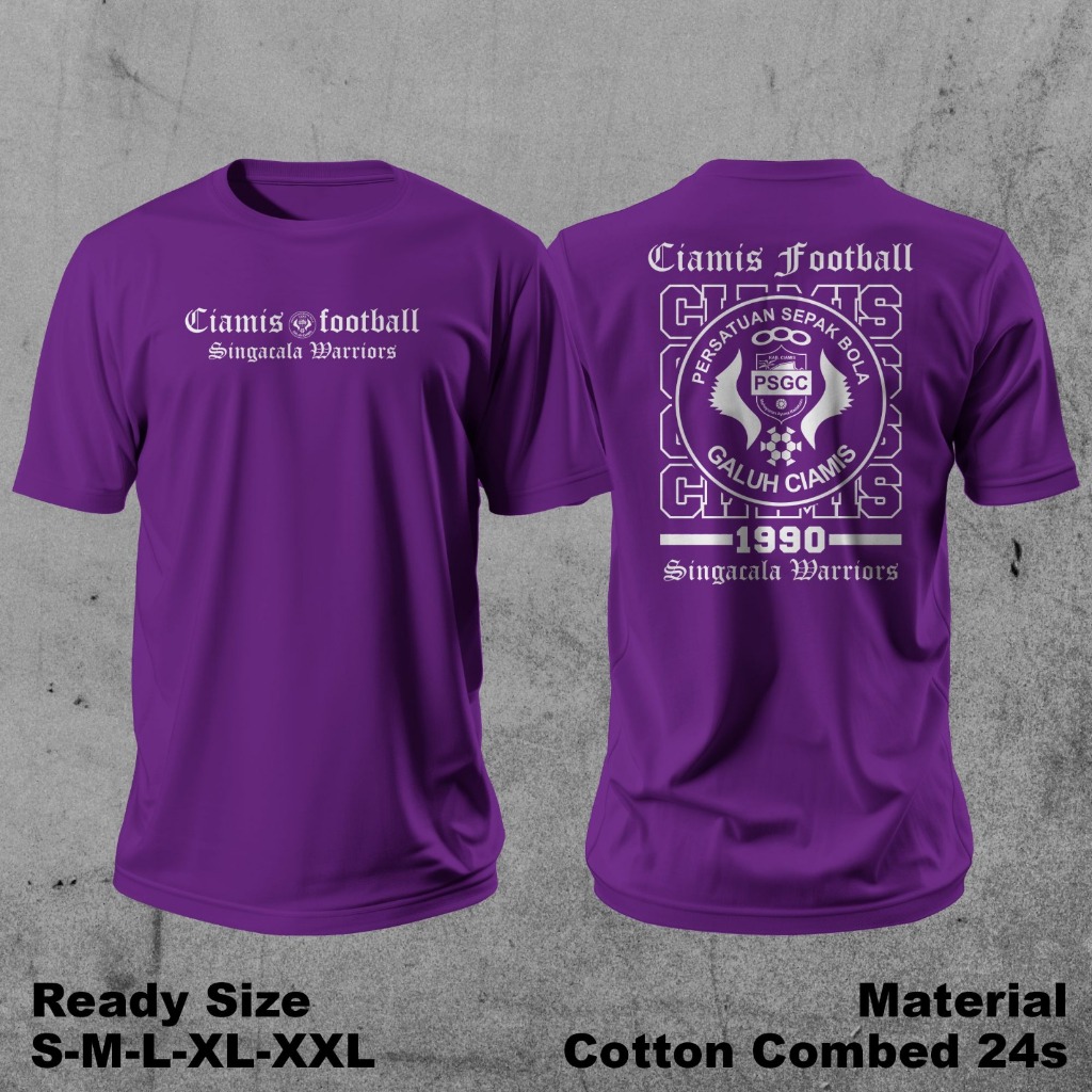 Kaos PSGC Ciamis Football Baju Distro Unisex Cotton Combed 24s