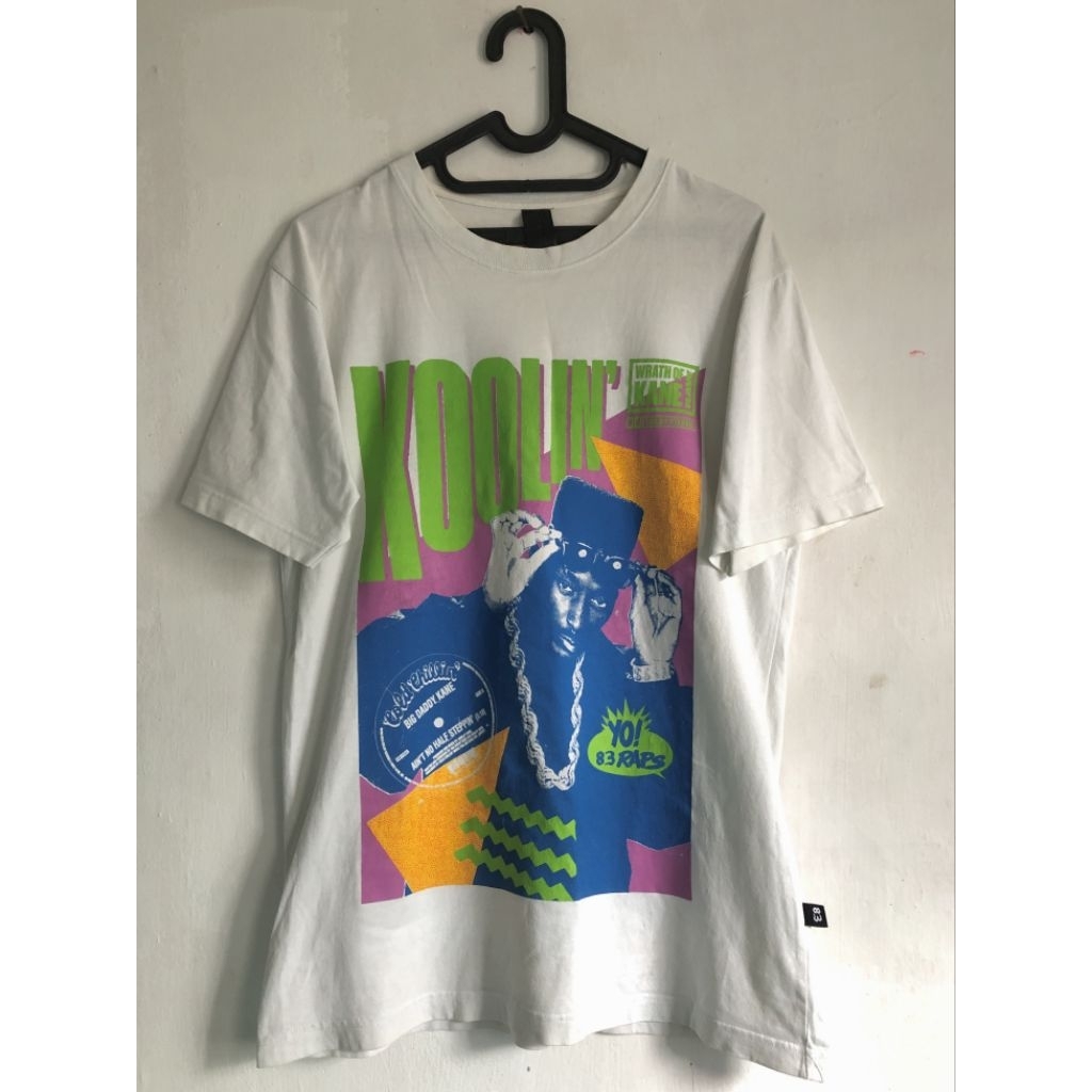 kaos uprock 83 koolin / kaos putih oversize / kaos rapper / kaos front print / kaos skena