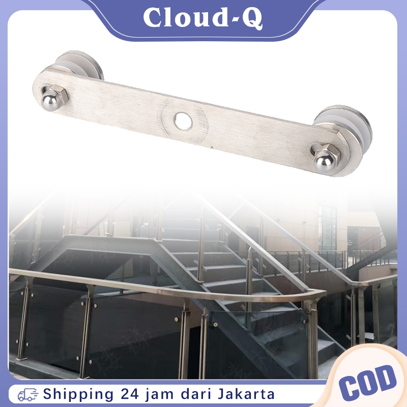 Ambalan Penjepit Kaca Penjepit Kaca Stainless Railing Kaca Plat Railing Kaca Sayap Tiang Railing Pla