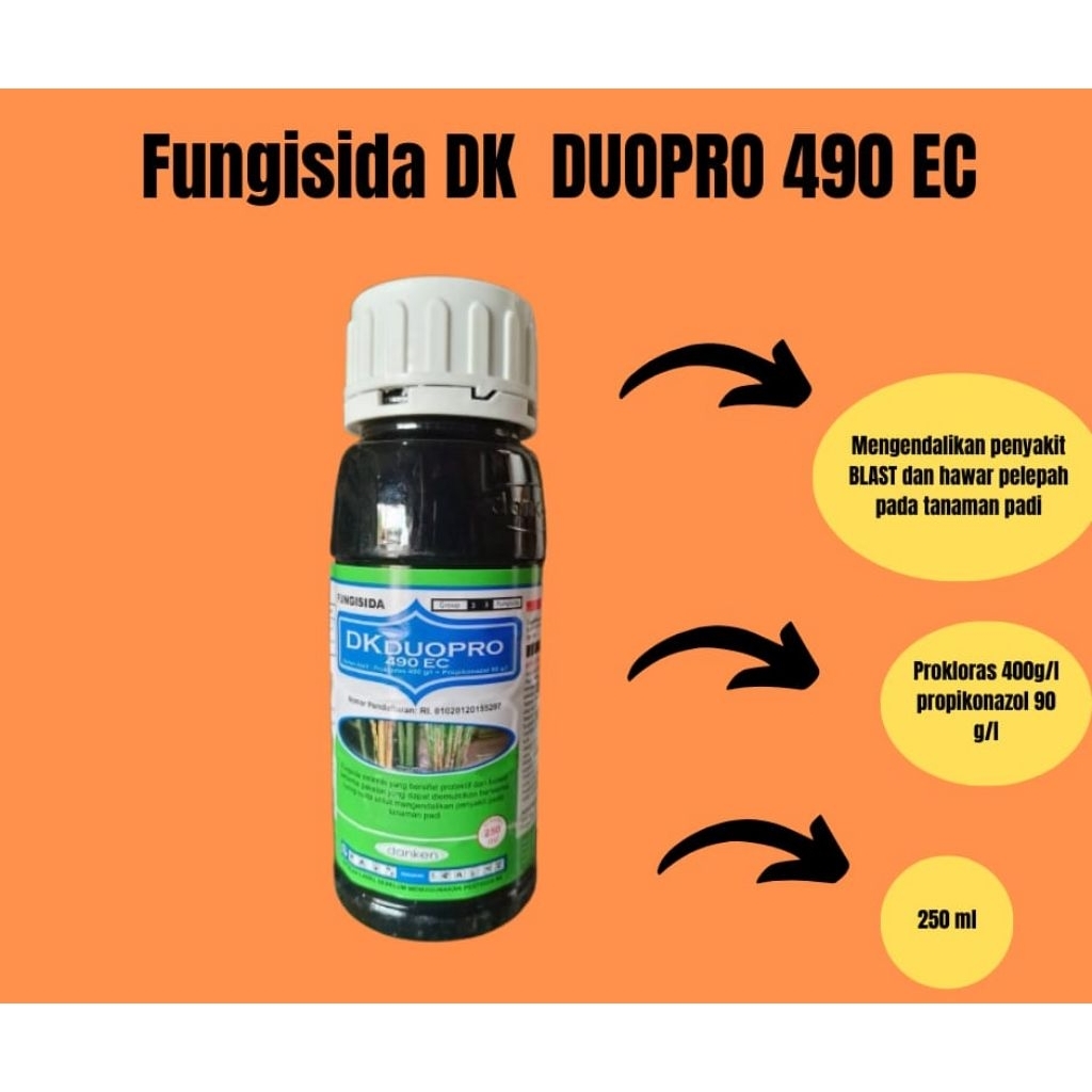 FUNGISIDA DK DUOPRO 490 EC 250 ML