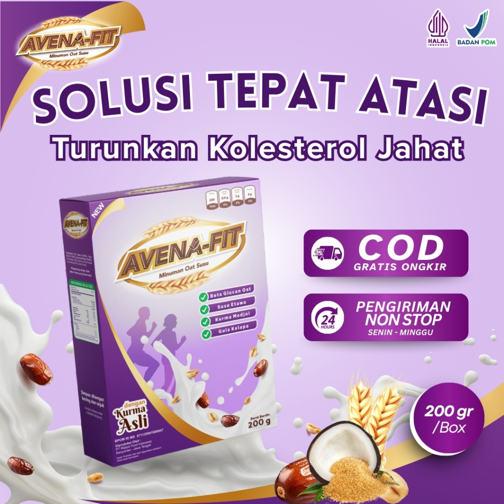 

Avenafit Sereal Oat Susu Terapi No 1 Bantu Atasi Kolestrol BPOM 100% Original