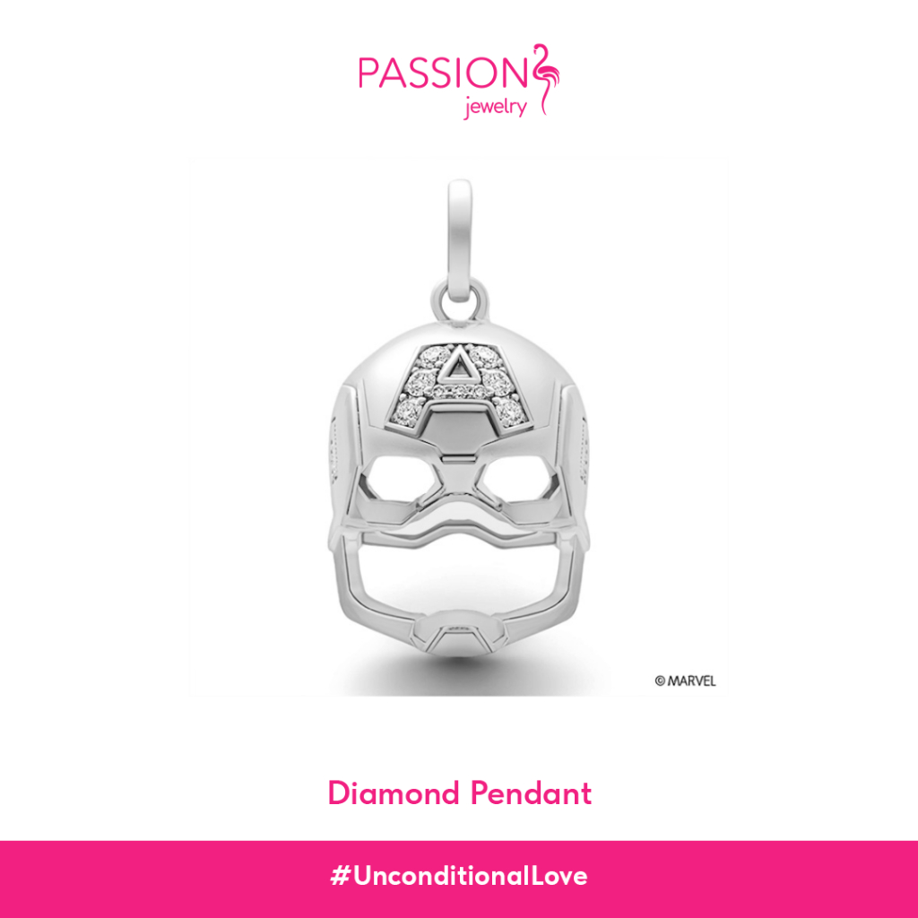 Passion Jewelry x Marvel - Captain America Diamond Pendant MAR-LWF1342