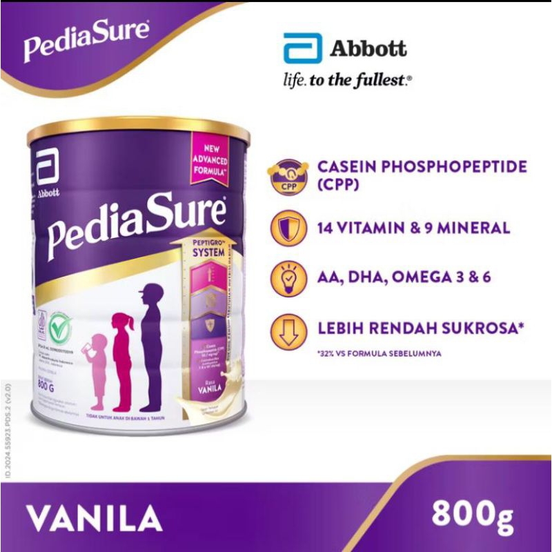

Pediasure triplesure 800gr Vanilla Ed Juli 2026