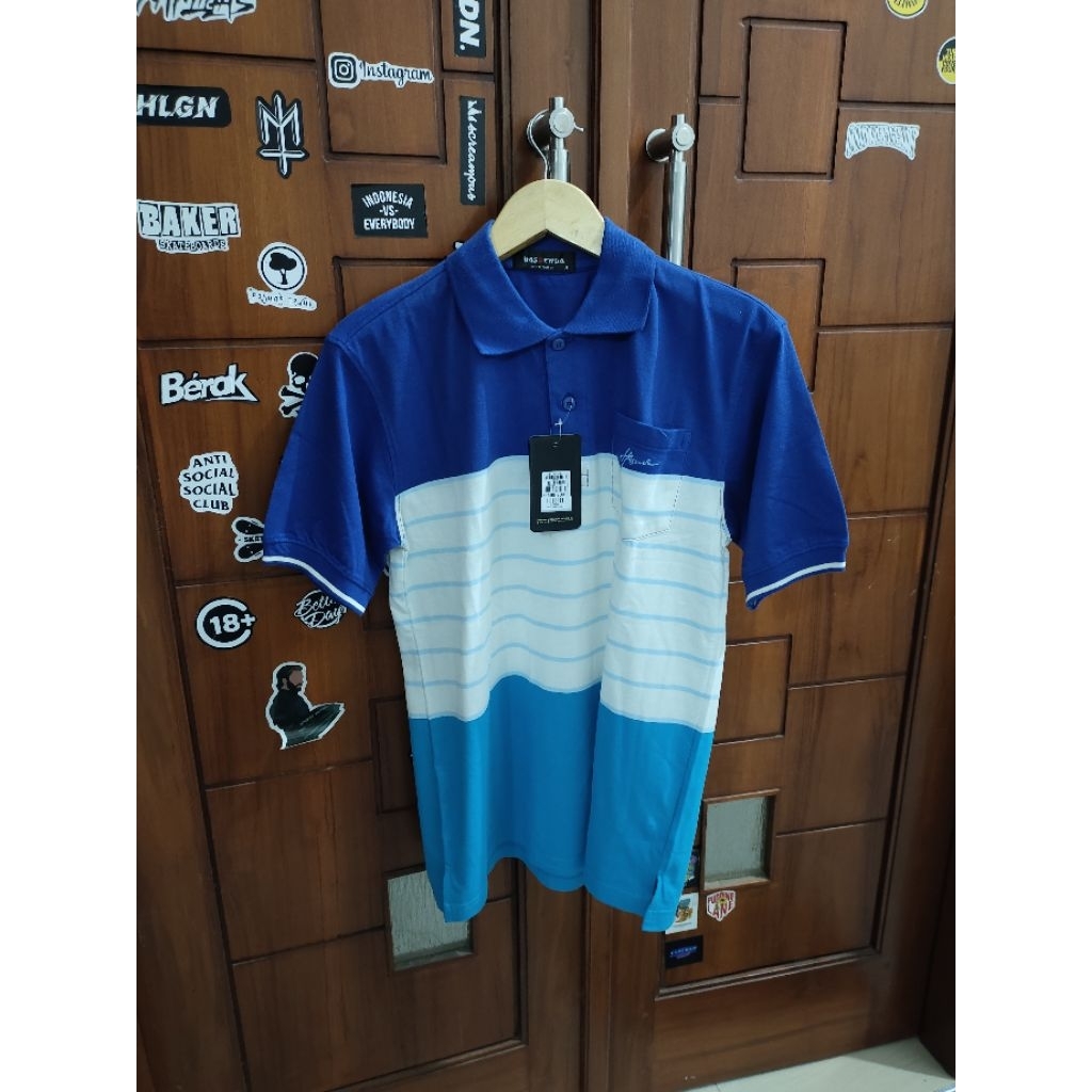 Kaos Pria Polo/Kerah Hassenda UK S, 100%Original&Murah