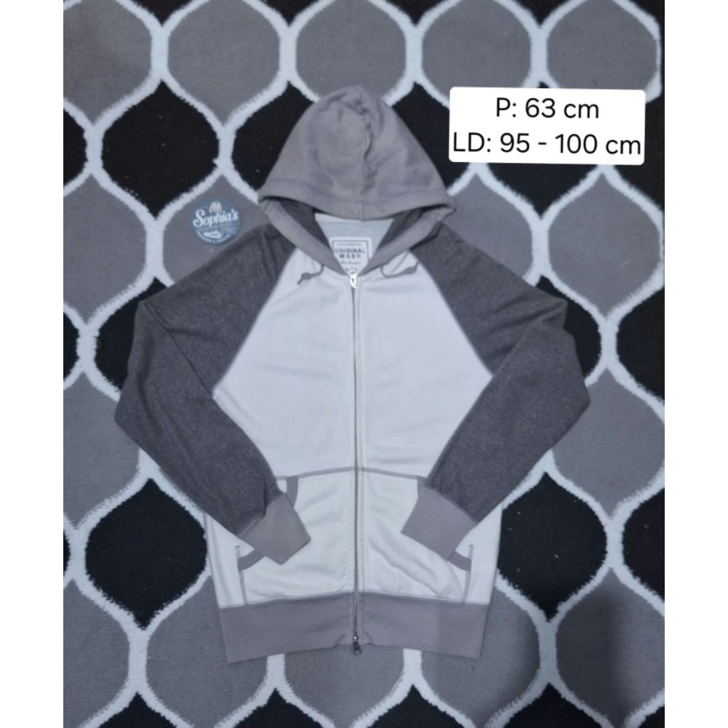 Uniqlo Varsity Zipper Hoodie LD 100 - 105 cm
