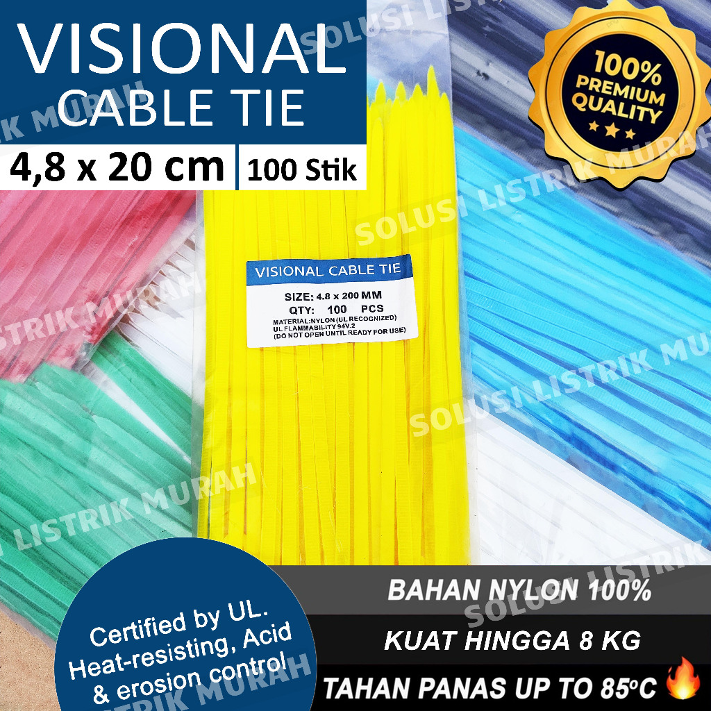 

Kabel ties Cable tie 4.8x200MM /20CM 4.8 Kabel tis