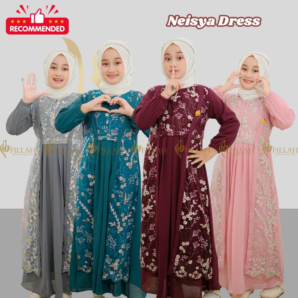 Baju Anak Gamis Pakaian Muslim Games Perempuan Kekinian Lebaran 2026 Ramadhan Gasmis Remaja Terbaru 