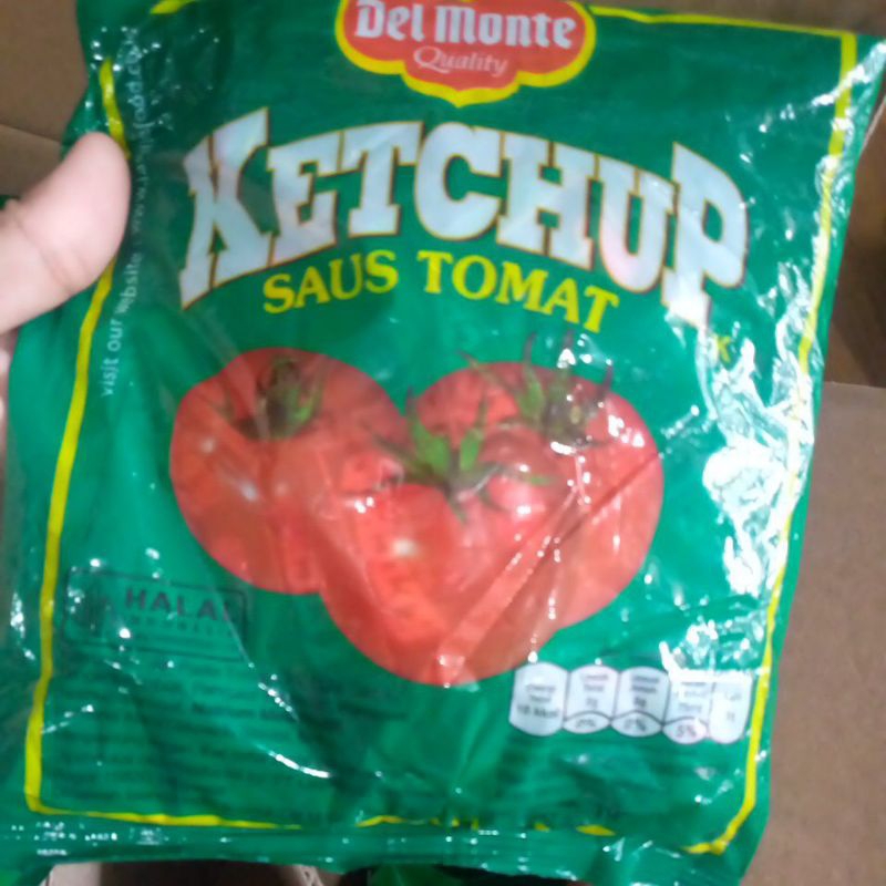 

delmonte ketchup saus tomat isi 24 sachet @8 gram