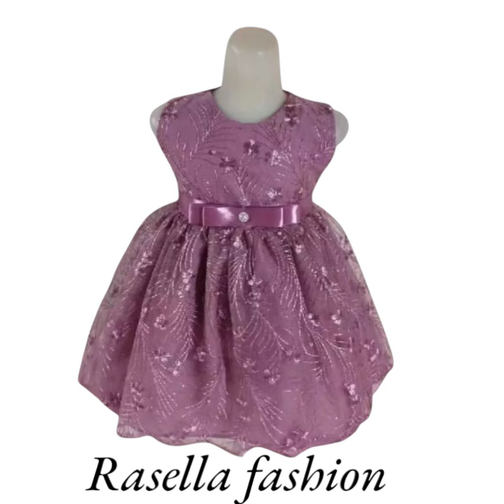 rasella fashion dres anak gaun anak gaun pesta gaun kondangan full berokat sangat mewah dan cantik