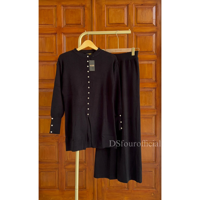 Oneset Kulot Kanza Tunik Rajut Premium/ setelan Kulot Rajut Premium (Kulot + Atasan)