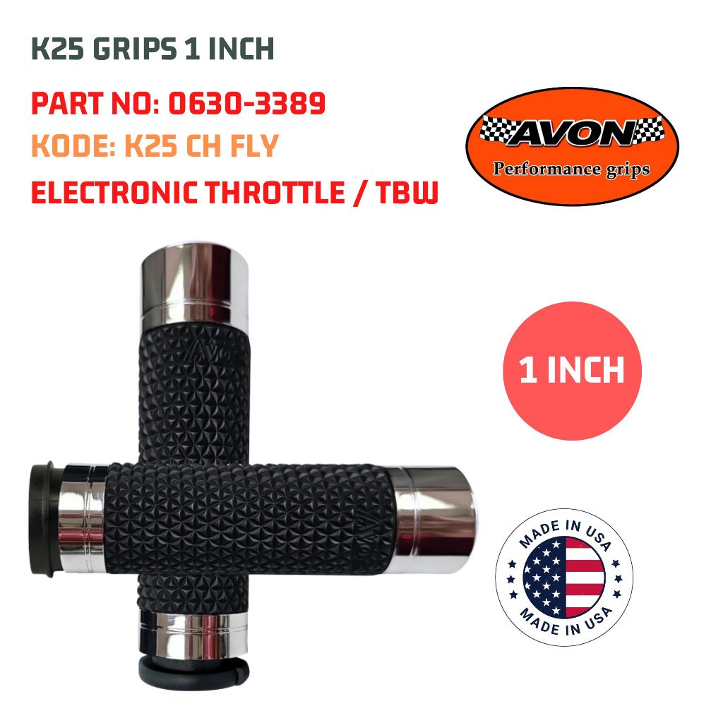 K25 GRIPS 1 INCH 0630-3389 KODE K25 CH FLY
