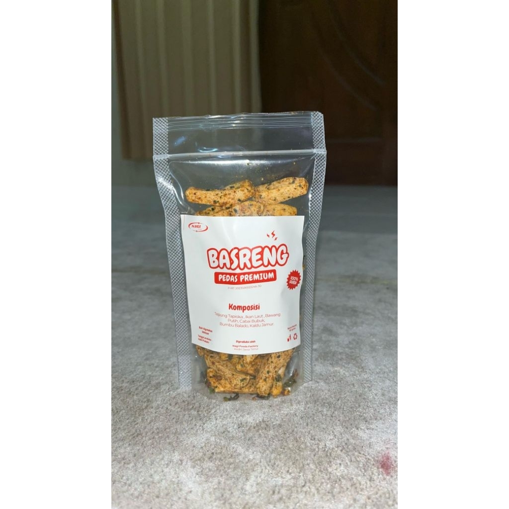 

Nagi Foods Basreng Pedas Daun Jeruk Original Snack Makanan Ringan Gurih Nagih Cikruh Lekoh