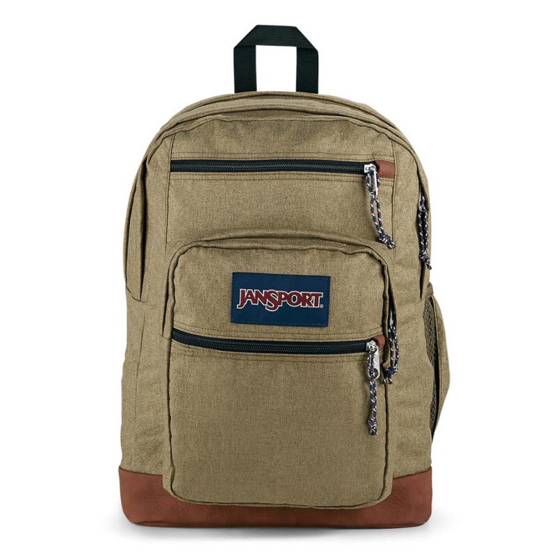 Jansport Backpack Cool Student Army Green Letterman Poly 100%