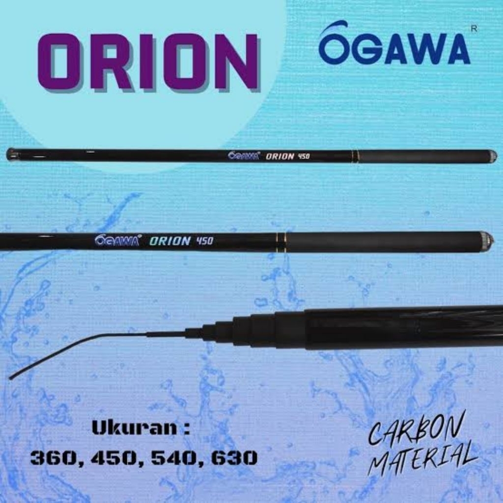 joran tegek Orion ogawa joran tegek carbon 630cm action hard