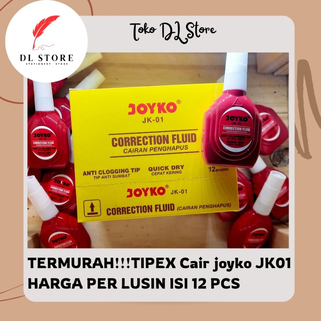 

[GROSIR]correction fluid joyko JK-01/ Tipe x cair 12 pcs