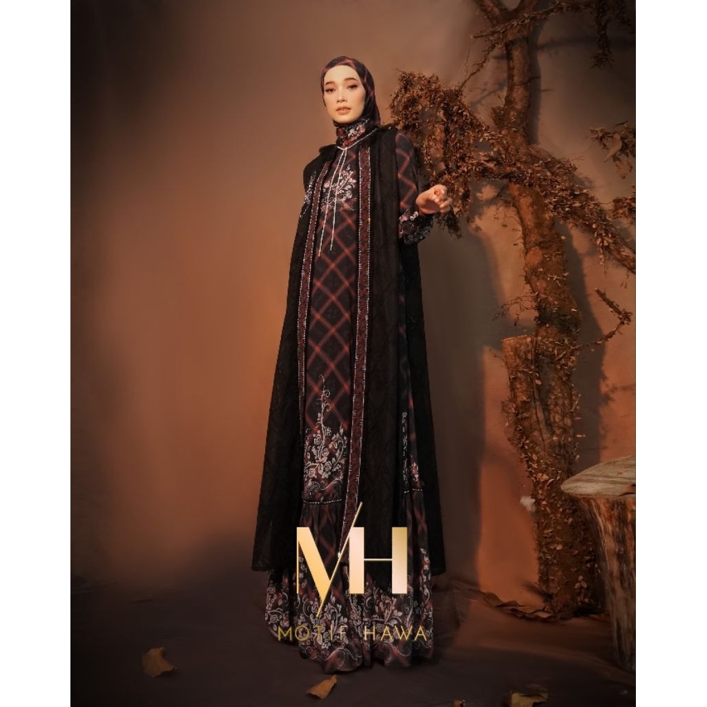[MuVe BoutiQue] Motif Hawa "CLARISSA" series BESTSELLERS Gamis set of 3 Gamis + Outer + Voal