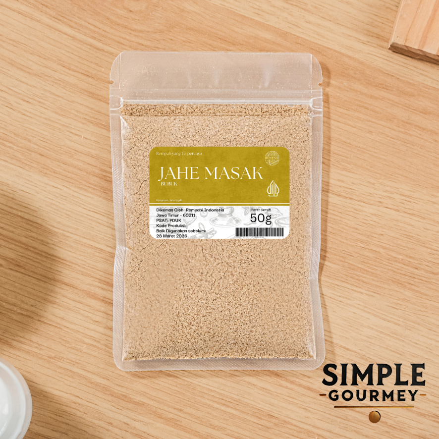 

Rempahi Jahe Bubuk 50gr