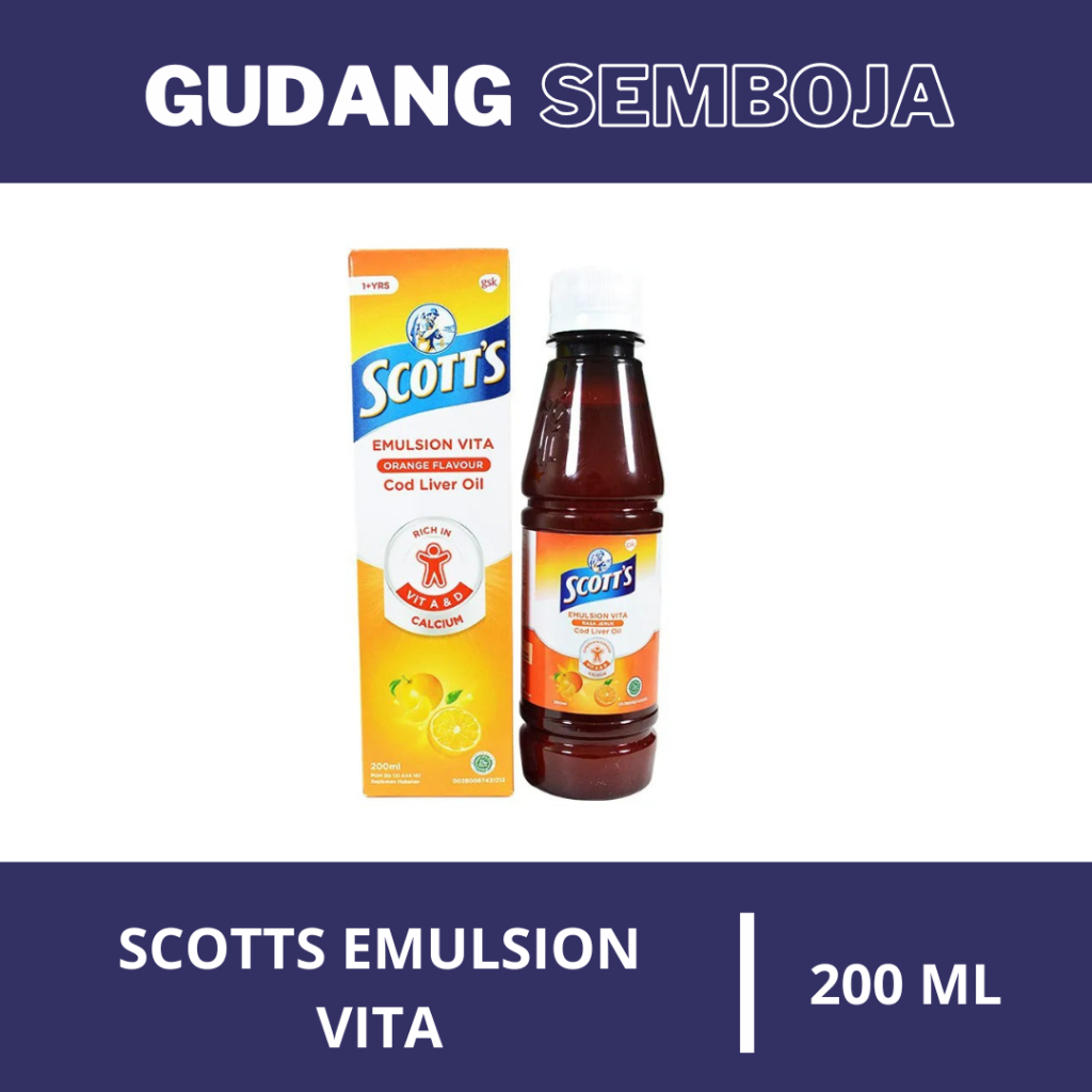 Scott's Emulsion Vita 200 Ml / Vitamin Perkembangan Kesehatan Anak
