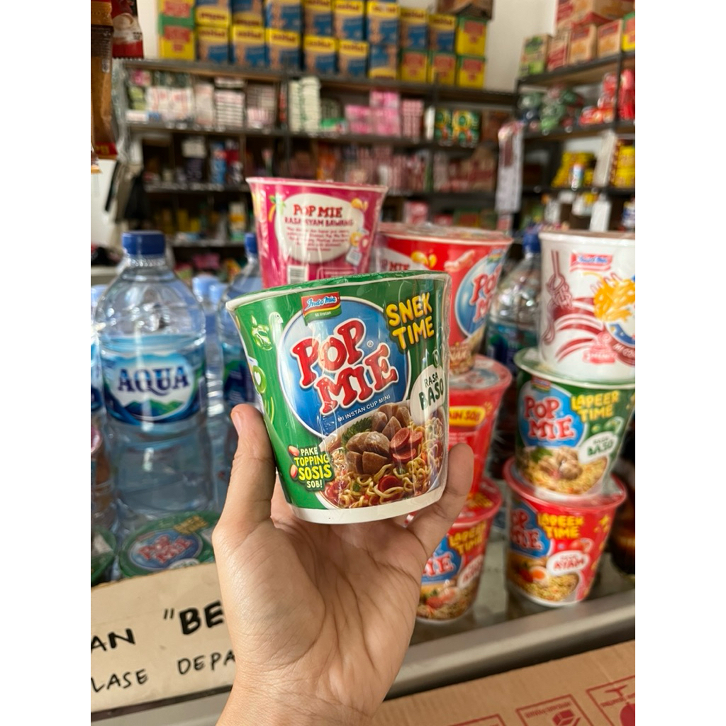 

pop mie cup kuah ukuran kecil
