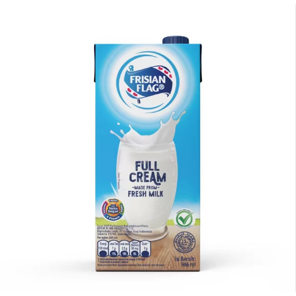 

Susu UHT Frisian Flag 946ml Full Cream & Coklat | Susu Sapi Segar Bergizi untuk Anak & Keluarga
