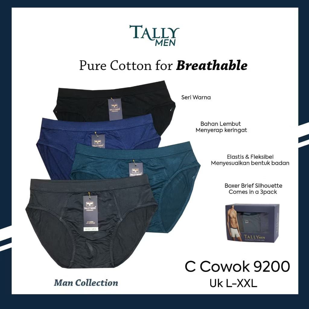 Tally cd 9200 1pcs Celana dalam pria