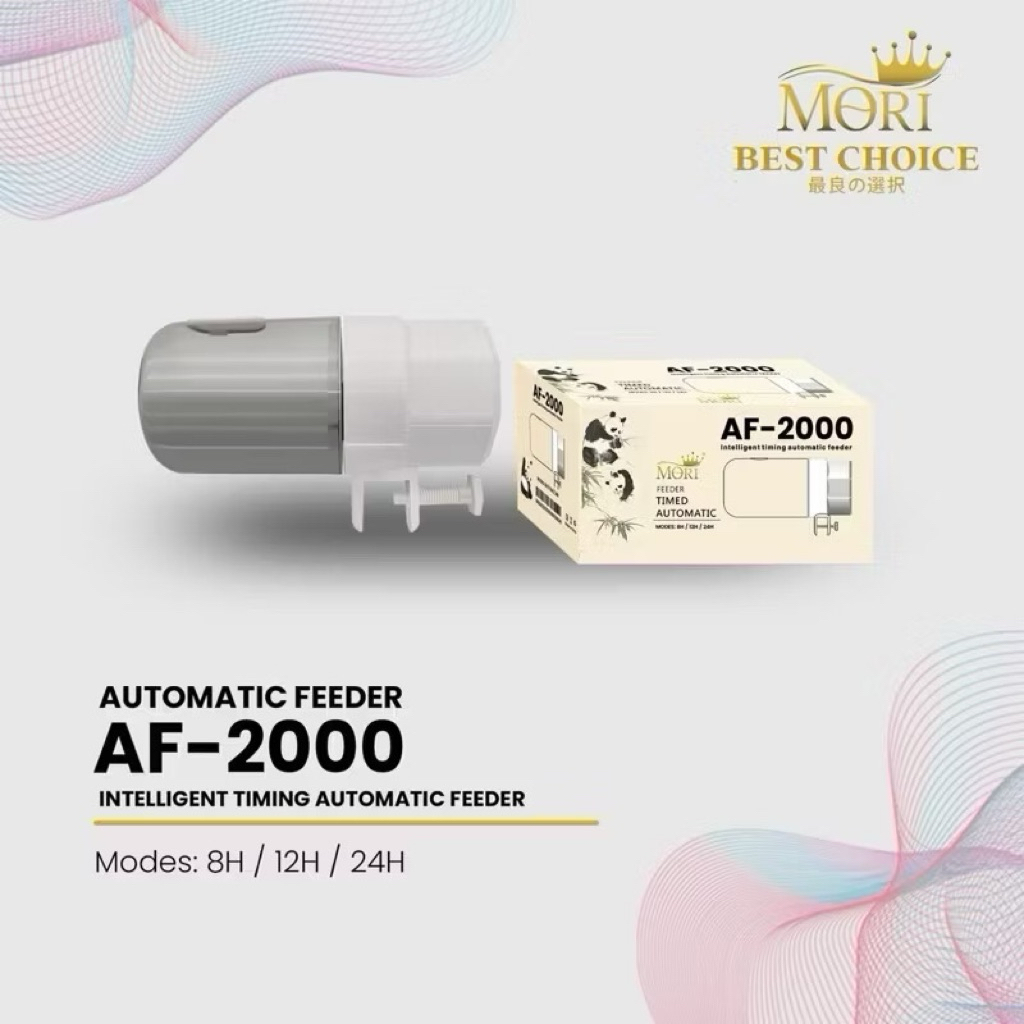 Mori Food Timer AF-2000 3 Mode pemberi pakan otomatis pakan ikan hias pelet ikan otomatis