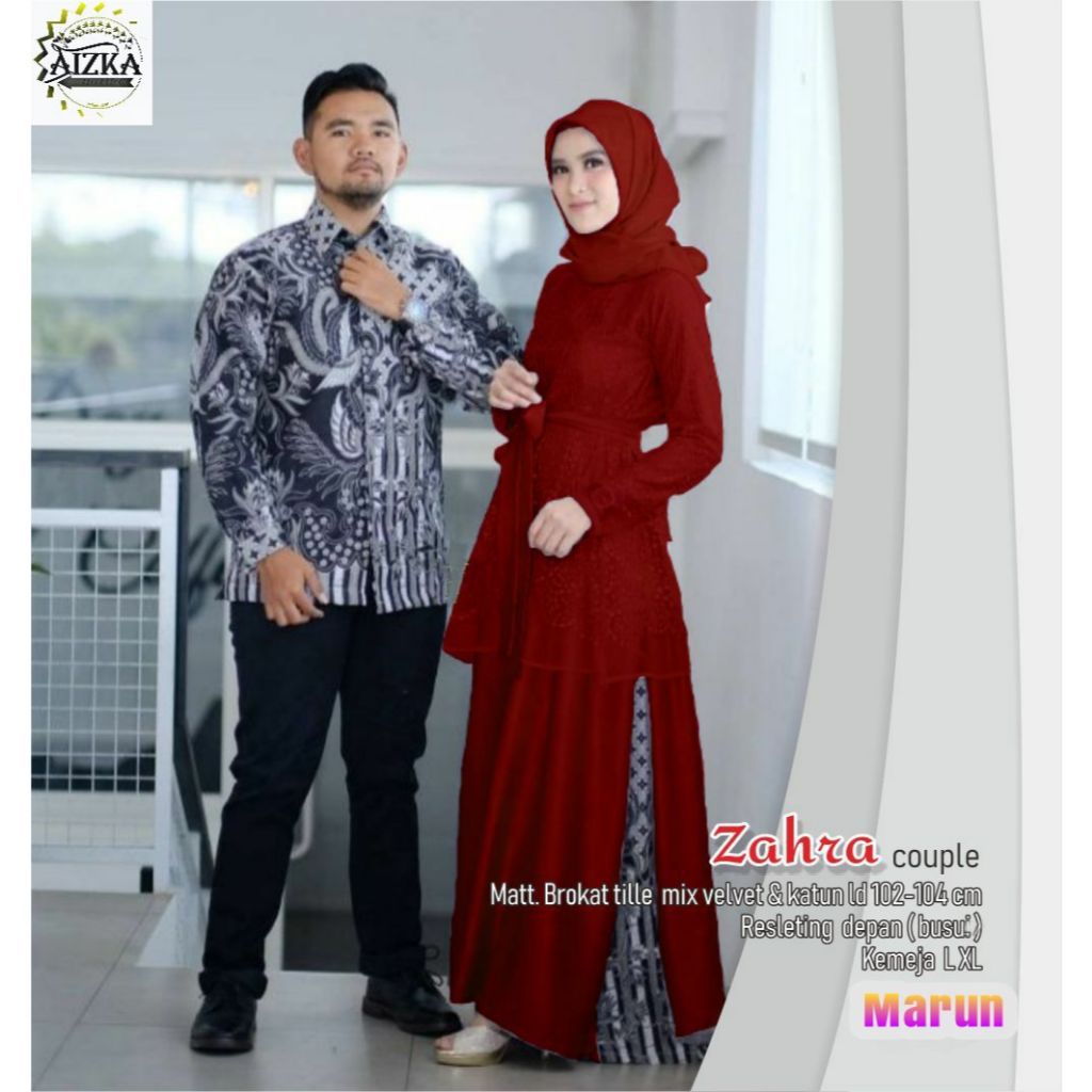 Set Kebaya Zahra Brokat Kondangan Lamaran Tunangan Wisuda Kekinian