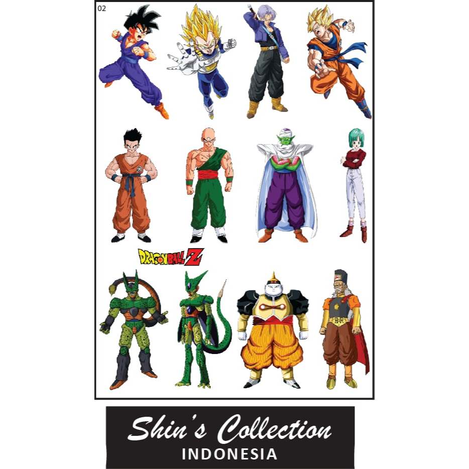 

Sticker stiker Dragpn Ball Z Cell World 1 pc