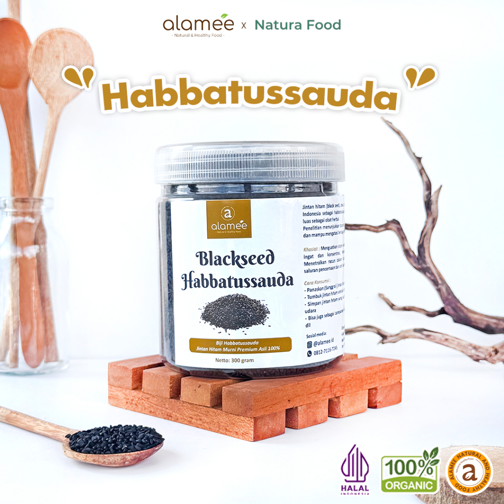 

ALAMEE Biji Habbatussauda Original Asli Jinten Hitam Jintan Habatusauda 300 gram natura food